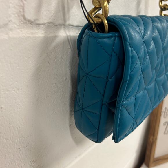 ZARA Quilted Chain Shoulder Bag Purse - Picture 5 of 12